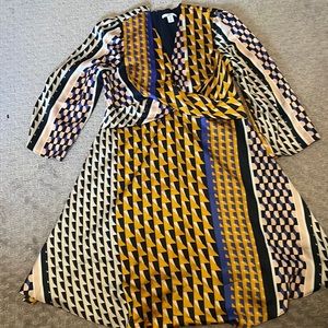 Bar III short dress with long sleeves.